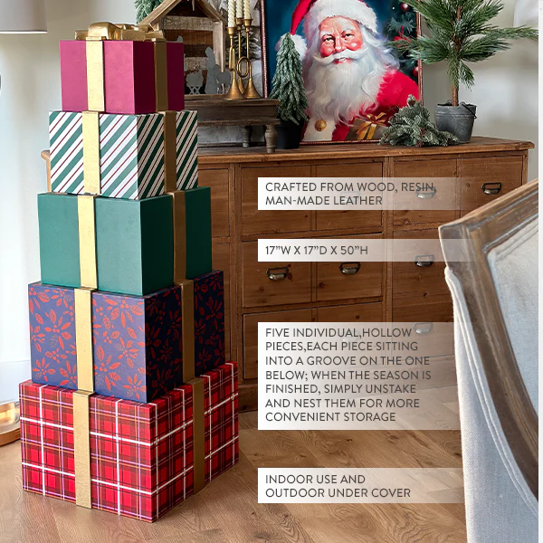 50 Inch Present Stack Topiary