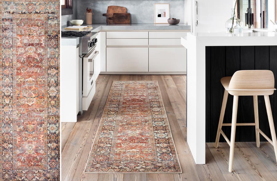 Loloi Spice / Marine Layla Rug, Pick Your Size