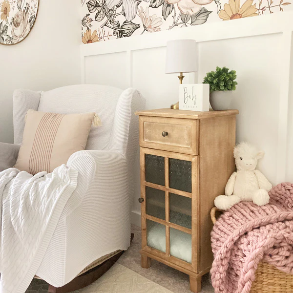 Wooden Storage Side Table