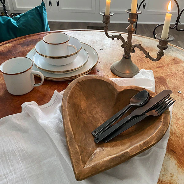 Heart-Shaped Dough Bowl